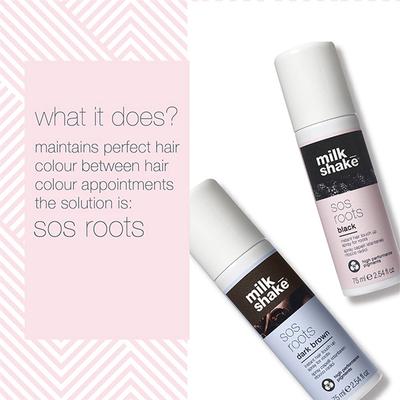 milk shake SOS Roots Dark Brown 75 ml - Powder