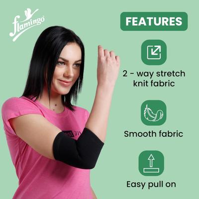 Flamingo Elbow Support (OC - 2021) (S) - Black - Arm/Elbow Supports