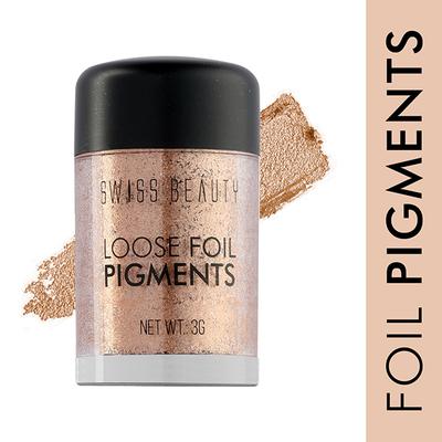 Swiss Beauty Loose Foil Pigments Eyeshadow - (Shade-9) 3 gm - Eyeshadow, Bases & Primers
