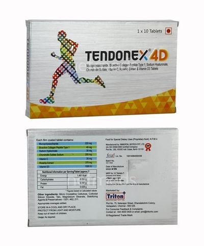 Tendonex 4D Tablet 10'S - Pain relief-Dis