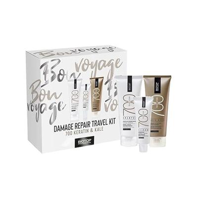 Biotop Professional 700 Keratin & Kale Damage Repair Travel Kit Shampoo, Hair Mask & Serum (75Ml + 75Ml + 30Ml) 1's - Hair Sets & Kits