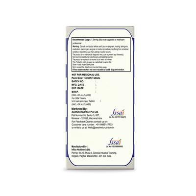 Aesthetic Nutrition Multivitamin Him With Grape Seed Extract, Ginger, And Panax Pseudo Ginseng For Energy, Vitality 60 Tablets 1's - Multi-Vitamins