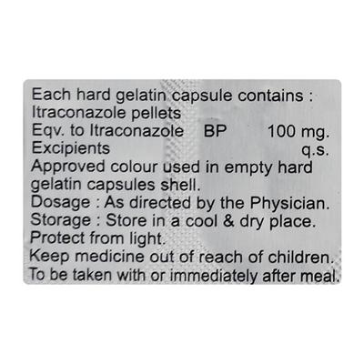 ITANOL 100 Capsule 10's - Fungal Infections-Anf