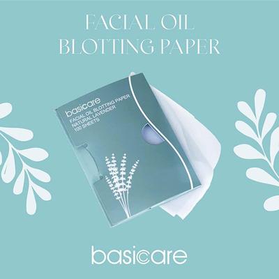 Basicare Natural facial oil blotting paper, (pack of 100 sheets) 1's - Facial Wipes & Tissues