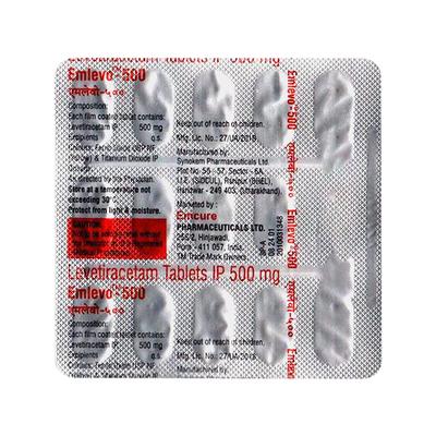 EMLEVO 500 Tablet 15's - Epilepsy/Convulsion-Ant