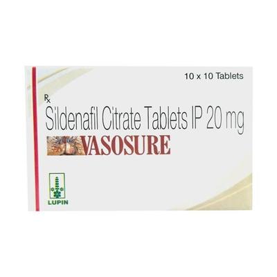 Vasosure 20mg Tablet 10'S - Impotence/Erectile Dysfunction (Ed)