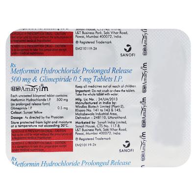 SEMI AMARYL M Tablet 10's - Diabetes-Ant