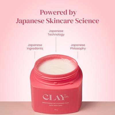 Clayco Brightening Rice Pudding Pack With Aha & Bha 50 gm - Masks & Peels