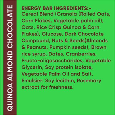 Fitspire Fit Nutrition Energy Bar Quinoa Almond 35 gm - Nutritional Bars