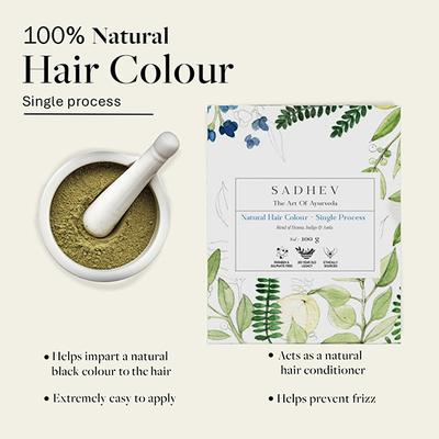 Sadhev-Hair Colour Single Process 100 gm - Powder