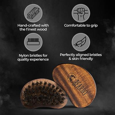 Beardo Beard Brush - Boar Bristle - Beard Comb