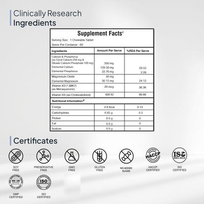 Miduty Kids Calcium Chewable Tablet 60's - Calcium And Minerals