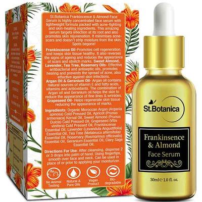 St.Botanica Frankincense & Almond Face Serum 30 ml - Dark Circle & Wrinkle Busters
