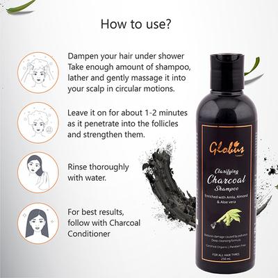 Globus Naturals Clarifying Charcoal Shampoo 250 ml - Shampoos