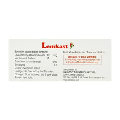LEMKAST Tablet 10's - Allergies-Ant