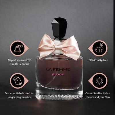 RiiFFS LA'Femme Bloom Perfume for Women, Fabric Perfume, Premium 100 ml - Women Perfumes (Edt/Edp)