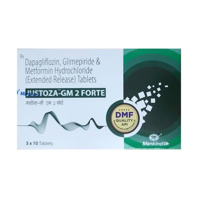JUSTOZA GM 2 FORTE Tablet 10's - Diabetes-Ant