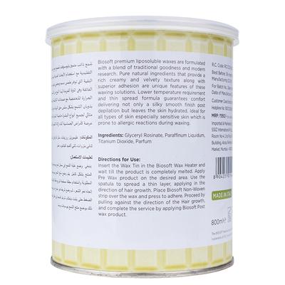 Biosoft White Chocolate Cream Wax Liposoluble Wax 800 ml - Shaving & Hair Removal