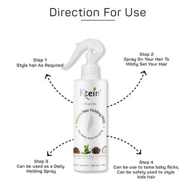 Ktein Natural Hair Holding Spray 200ml 1's - Hair Sprays & Mists
