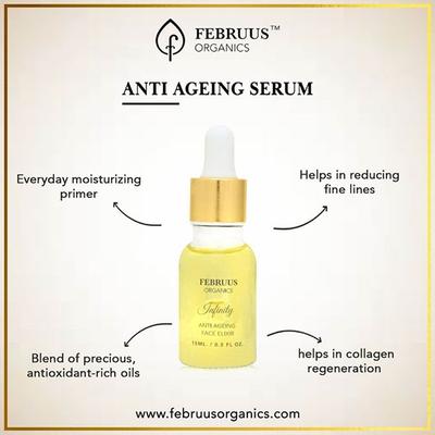 Februus Organics Anti Aging Face Serum - Infinity 15 ml - Breast Pads & Shields