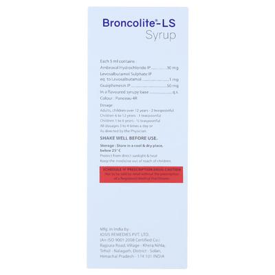 BRONCOLITE LS Syrup 60ml - Cough And Cold-Cou