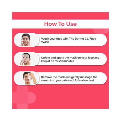 The Derma Co. 1 Percent Salicylic Acid Sheet Mask for Active Acne Allantoin 20gm - Sheet Masks