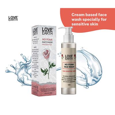Love Earth No Foam Face Wash 100 ml (N) - Face Wash & Cleansers