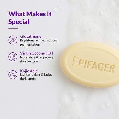 Fixderma Kojic Acid Soap, Epifager Soap - Skin Brightening & Skin Lightening Soap 75 g - Soaps