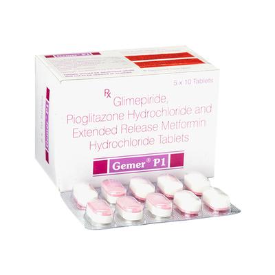 Gemer P 1mg Tablet 10'S - Diabetes-Ant