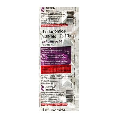 LEFLUNOVAC 10 Tablet 10's - Rheumatoid Arthritis-Dis