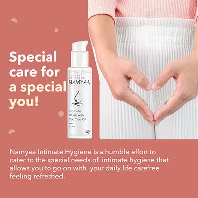 Namyaantimate Wash Set with Tea Tree and Haldi Chandan (Intimate Wash 100 gm with Haldi Chandanntimate Hygiene Wash 100gm) 2's - Intimate Hygiene
