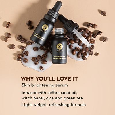Sugar Cosmetics Coffee Culture Brightening Serum 15ml - Face Serum