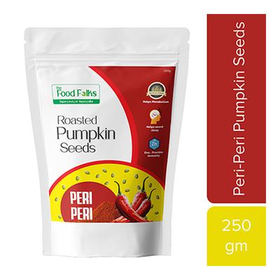 The Food Folks Roasted Pumpkin Seeds - Peri Peri 250 gm - Nutritional Bars