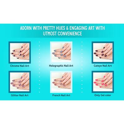 Nails On Board Handmade Press On Gel Nails- Pastle Aqua Blue Small 50 gm - Nail Care