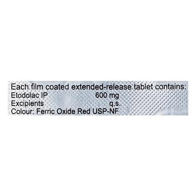 Etornext ER 600mg Tablet 10'S - Pain relief-Nsa