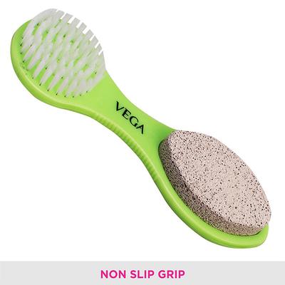 Vega 3 in 1 Pedicure Brush Kit Tool for Cleanse, Scrub & File Dead Skin (PD-20) - Manicure & Pedicure Kits