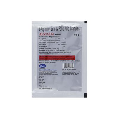 ARZIGEN Sugar Free Orange Flavour Sachet 10gm - Supplements-Sup