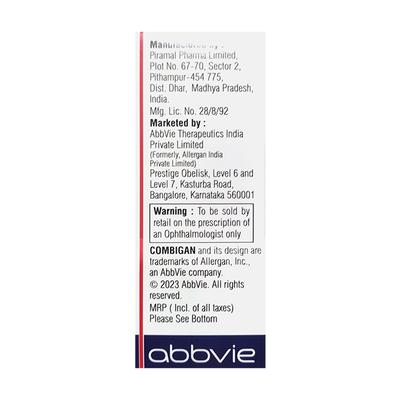 COMBIGAN Ophthalmic Solution 5ml - Glaucoma-Ant