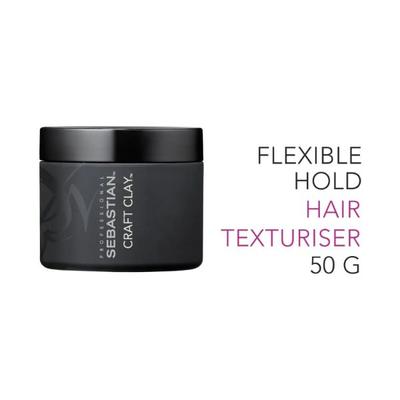 Sebastian Professional Craft Clay Remoldable Matte Texturizer 50 gm - Hair Perms & Texturizers