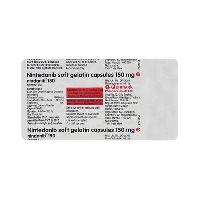 NINDANIB 150 Capsule 10's - Idiopathic Pulmonary Fibrosis