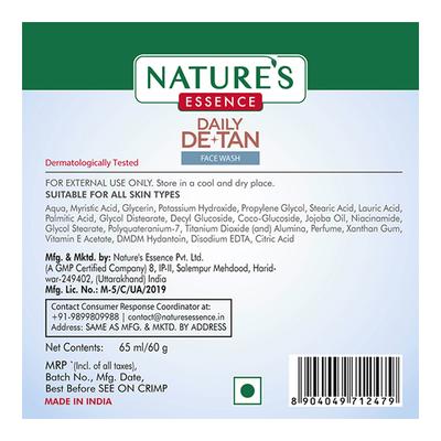 Nature's Essence Daily De-Tan Face Wash 100 ml - Face Wash & Cleansers