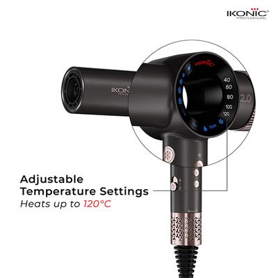 Ikonic Professional Hair Dryer Id 2.0 - Grey And Rose Gold 1's - Hair Dryers