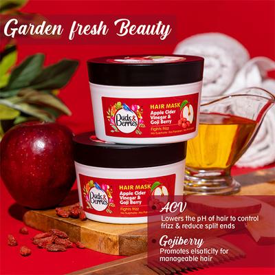 Buds & Berries Apple Cider Vinegar and Goji Berry Hair Masks 200 ml - Hair Masks & Packs