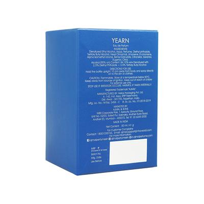 Ajmal YEARN Eau De Parfum Oriental Perfume Long Lasting Scent Spray Office Wear Gift For Unisex 50 ml - Perfumes (Edt/Edp)