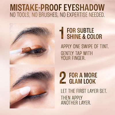 Lakme Be-jewel Satin Eye Tint One-Step Liquid Eyeshadow - 08 Goddess 4.5 ml - Eyeshadow, Bases & Primers