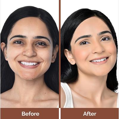 Mamaearth Glow Serum Foundation Mini Tube with Vitamin C & Turmeric for 12-Hour Long Stay- 02 Creme Glow 12-Hour Long Stay, 2X Instant Glow 18 ml - Foundation