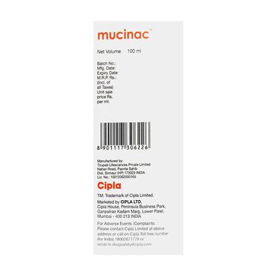 MUCINAC CHERRY FLAVOUR Oral Solution 100ml - Supplements-Sup