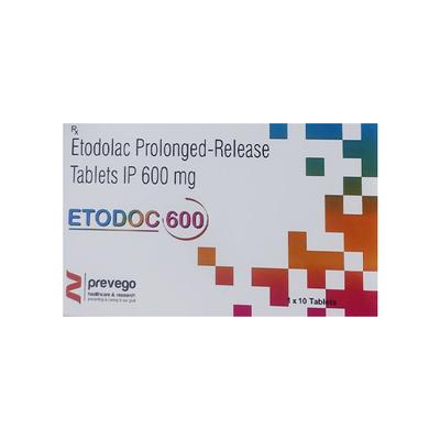 ETODOC 600 Tablet 10's - Arthritis-Non