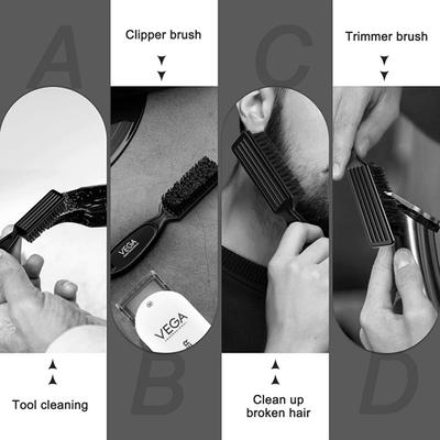 Vega Professional Fade Brush for Man, Dusting Brush and Cleaning Brush for Barbar (VPPBB-01) 1's - Hair Brushes