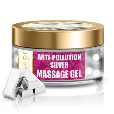 Vaadi Herbals Silver Massage Gel - Pure Silver dust & Sandalwood Oil 50 gm - Face Gels
